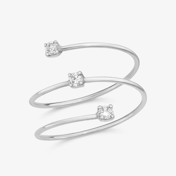 Ring Concierge Floating Diamond Wrap Ring - Picture 1 of 3